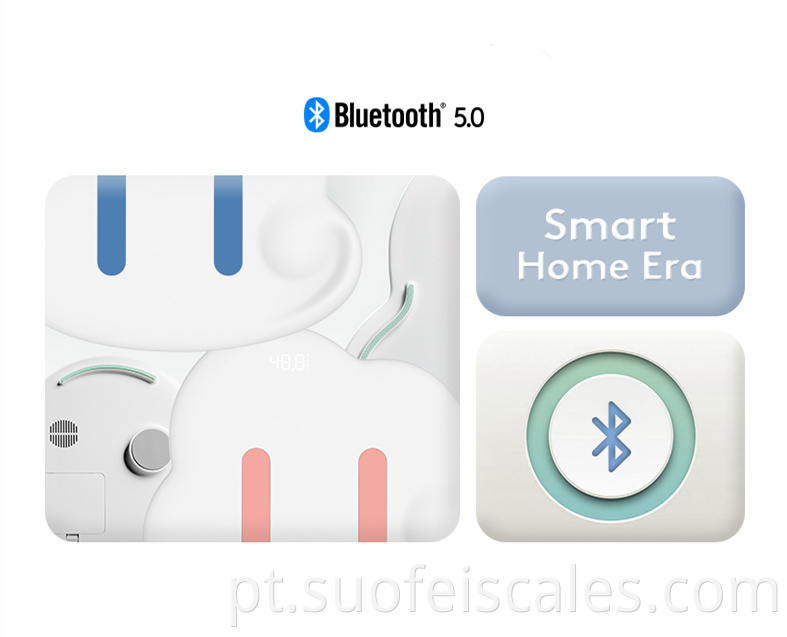 SF-100 Smart Wireless Wireless 150 kg Composição eletrônica de gordura de pesagem de gordura com função de dente azul